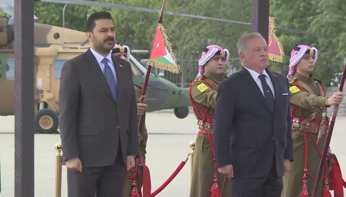 King Abdullah II Receives Al-Zaidi