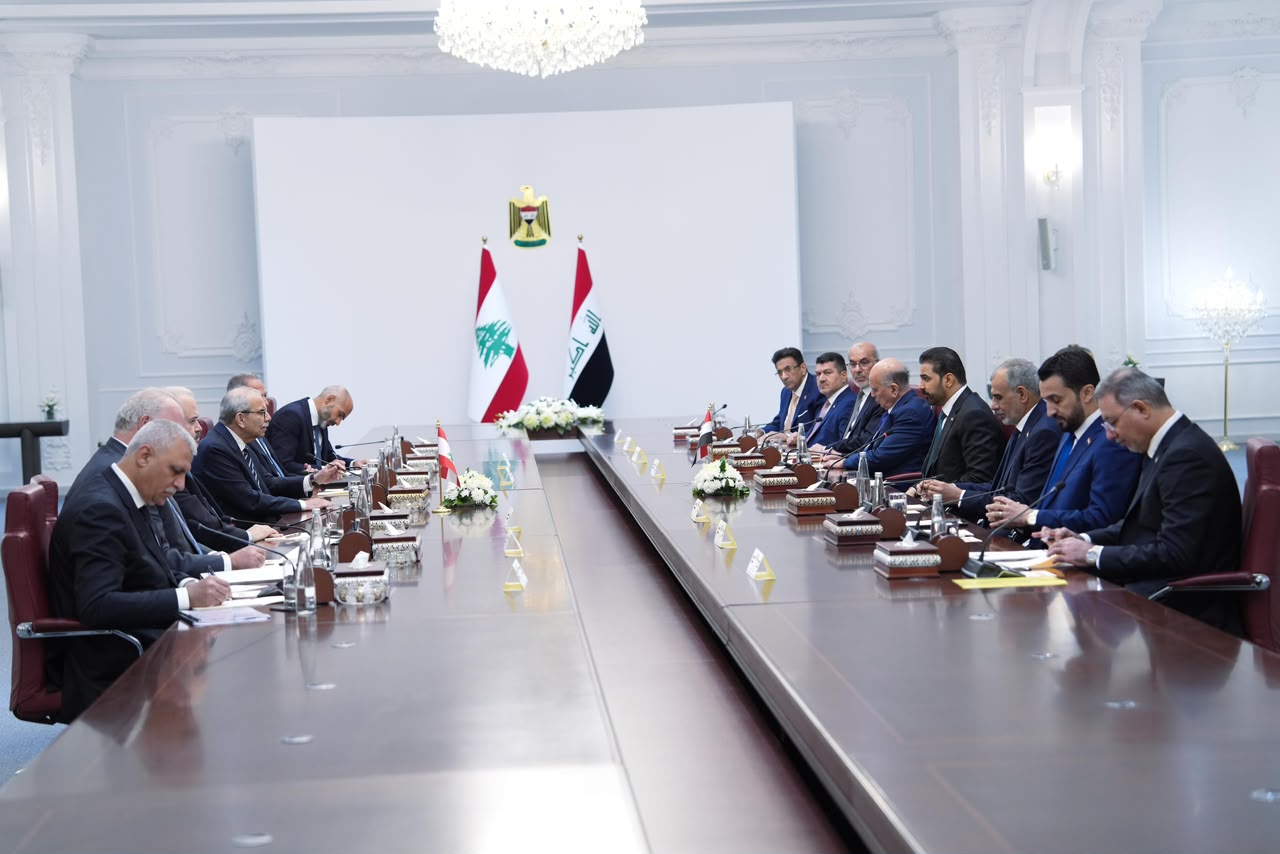  الزيدي ونظيره اللبناني يترأسان المباحثات  بين البلدين