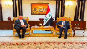 وزير الخارجية يبحث مع القائم بالأعمال الأمريكي  سبل تنفيذ مذكرات التفاهم الموقعة بين بغداد وواشنطن