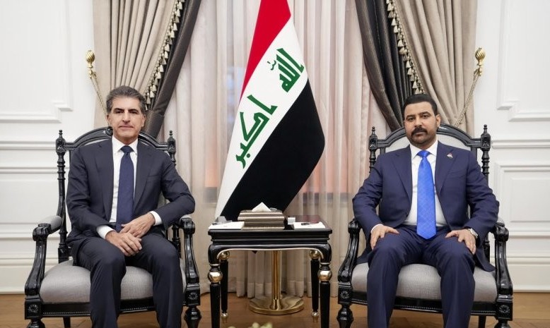 الزيدي يؤكد لنيجيرفان بارزاني حرص الحكومة على معالجة جميع الملفات العالقة مع الاقليم  وفق الدستور والقانون
