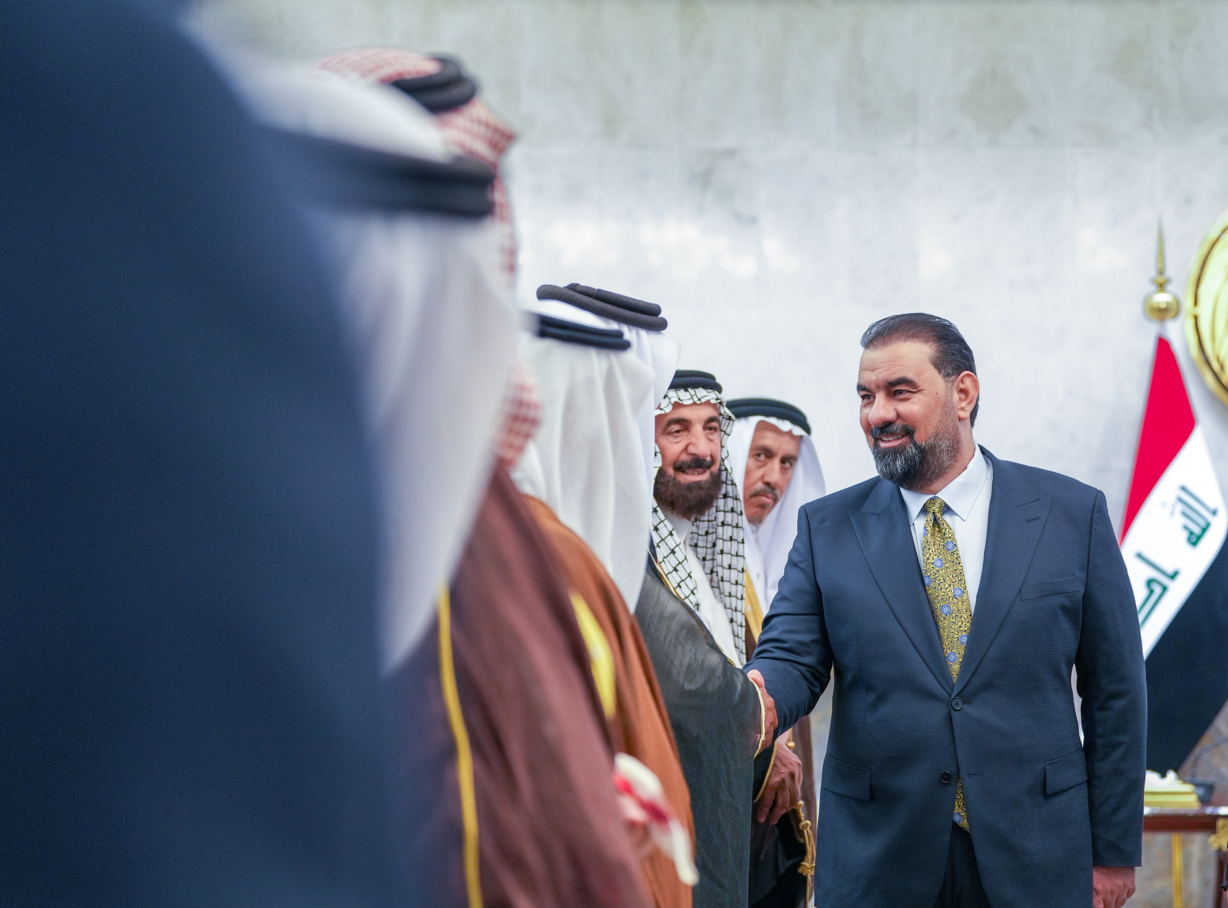 رئيس مجلس النواب يستقبل عددا من وجهاء وأهالي ناحية قراج
